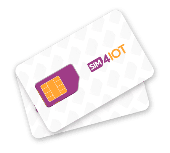 SIM-Karte mit SIM4IOT Logo