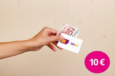 Life-Cycle Flat SIM4IOT Hand mit 10 Euro und SIM-Karte von SIM4IOT